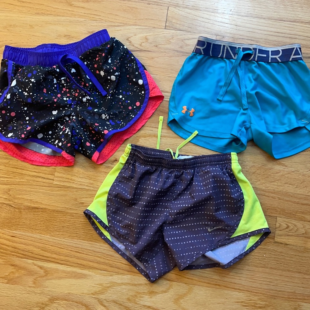 3 pair of girls small shorts